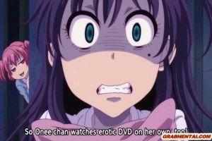 Horny hentai anime gets the best handjob