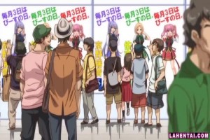 Sexy hentai pumped by two 