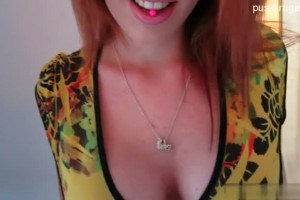 Amazing redhead sucks dick and gets fucked from behind