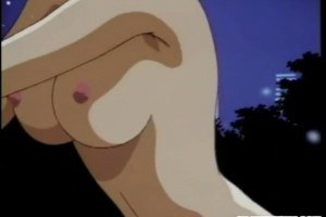 Cute tied up hentai girl fucked by strangers in the park