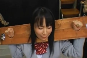 Enslaved Japanese MILFs sucking on cocks