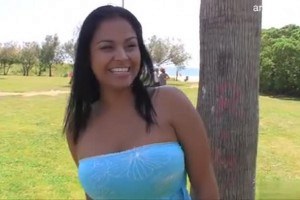 Busty picked up ebony fucking in a van