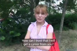 Lovely teen picked up from the street