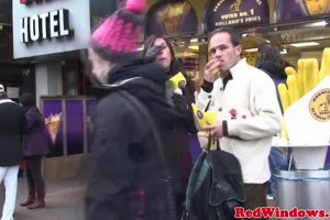 Dutch sexual worker on the job