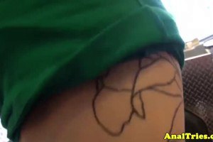 Cute redhead beauty takes cock in the ass