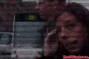 Superb ebony hooker taking care of an amateur client