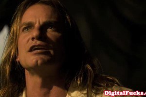 Two blonde pirate chicks fucked in both holes during a threesome