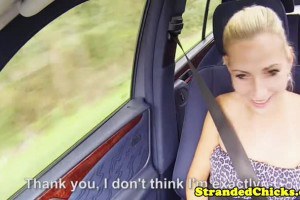 Fresh sexy blonde in public sex