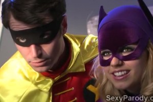 Wild costume threesome fuck