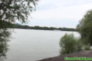 Ginger euroteen pulled and fucked in the park 