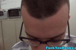 Horny straight dude got throat fucked by her boy