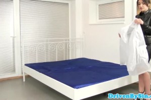 Dominated blonde and brunette masturbate all wet