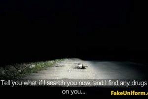 Buxom British amateur fucked by cop before sucking his dick outdoors