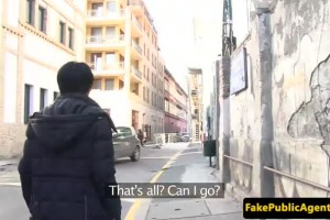 Gorgeous 18yo amateur fucked and creampie by stranger 