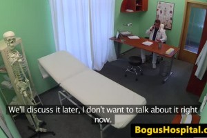 Doctor bangs her sesxy patients dripping wet pussy
