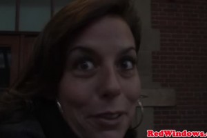 Dutch ebony hooker fucked and jizzed after sucking tourist's dick 