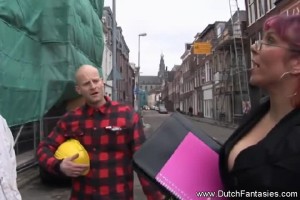 Big beautifull woman Fuck On Holland Construction Site