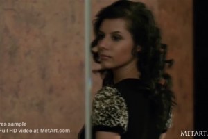 Magnificent brunette tries on different outfits and shows her graceful body