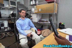 Auditioning whiteboy analized by BBC for cash