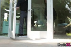 Adria Rae hot teen virgin has sex for the first time 