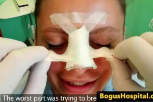 Blowing eurobabe patient takes money shot from doctor 