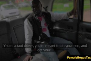 Michelle Throrne hot chick taxi driver nailed by African passenger