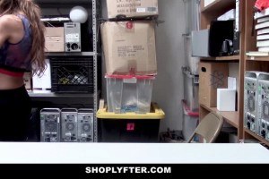 Smoking hot Latina teen fucked for shoplifting 