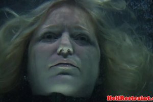 Dicksucking submissive dominated outdoors with water bondage