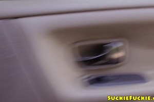 Asian cutie sucks BBC before interracial anal