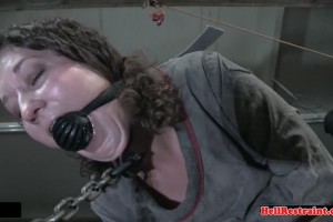 Bdsm chick pussybanged in straight jacket