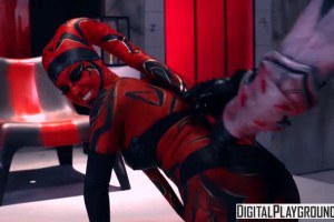 Kleio Valentein fucked in the ass in Star Wars One Sith parody