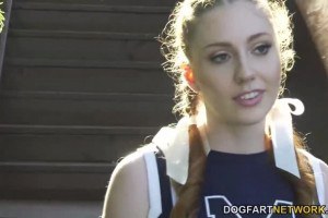 Arietta Adams face fucked by the entire basketball team