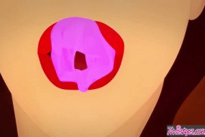 Beautiful ebony Cecilia Lion plays with herself in the shower