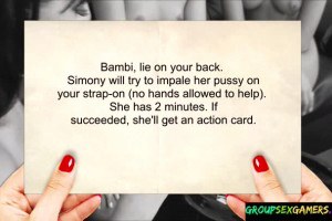 Innocent game turns into lesbian orgy for these horny eurobabes