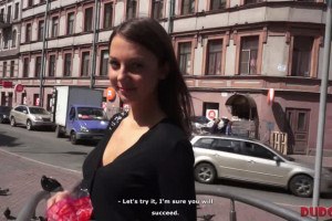 Naive teen doesn't expect the agent to fill pussy with sperm