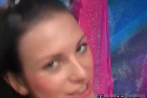 Teen amateur smiles when penetrated with a big cock