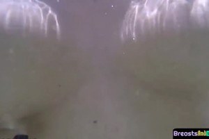 Hot ebony girl with big natural boobies fucks her boyfriend on holiday