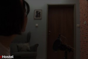 Eager hostel babe with soaking pussy fucked after blowjob and doggystyle