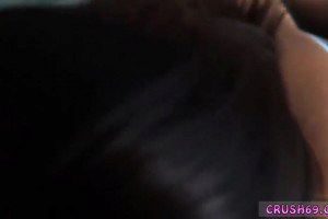 Nipple pierced schoolgirl sucks stepdad's cock before getting fingered