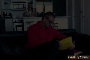 Sexy mom gives the best blowjob to her stepson