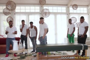 BBC Slut Carmen Valentina Pays With Gangbang Coin