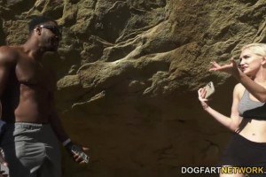 Perverted Black Man Invites Skye Blue For A Long Black Cock