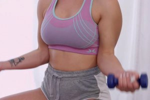 Teen redhead is ready for passionate anal with her personal trainer