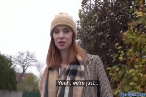 Pulled british ginger pussylicked and fucked by a stranger