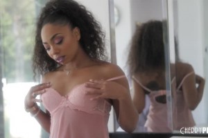 Natural Ebony Babe Cali Caliente Rimmed Then Fucked Hard Doggystyle by A Big Black Cock