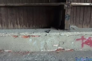 Big boobed European beauty outdoor fucked by stranger