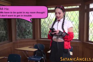 Sweet schoolgirl gets fingered and roughly fucked on first date