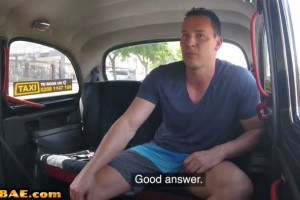 Large breasted cabdriver MILF drilled in the car by customer