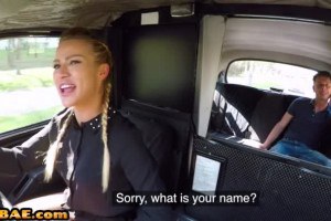 Hot cab driver ass fingered and pussy fucked by customer