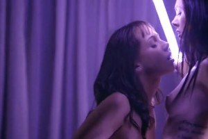 Hot lesbos have some fun at the club